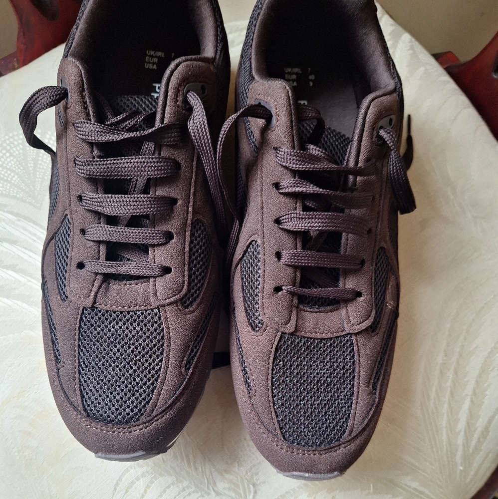 Primark Women Dark Brown Low Sneakers